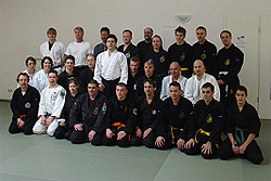 Die Teilnehmer des Aikido-Lehrgangs in Baiersbronn